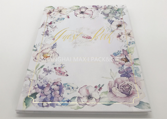 Porcellana 12x12 in bianco ha personalizzato la firma dell'ospite di nozze degli album dell'album per ritagli di nozze elegante fornitore